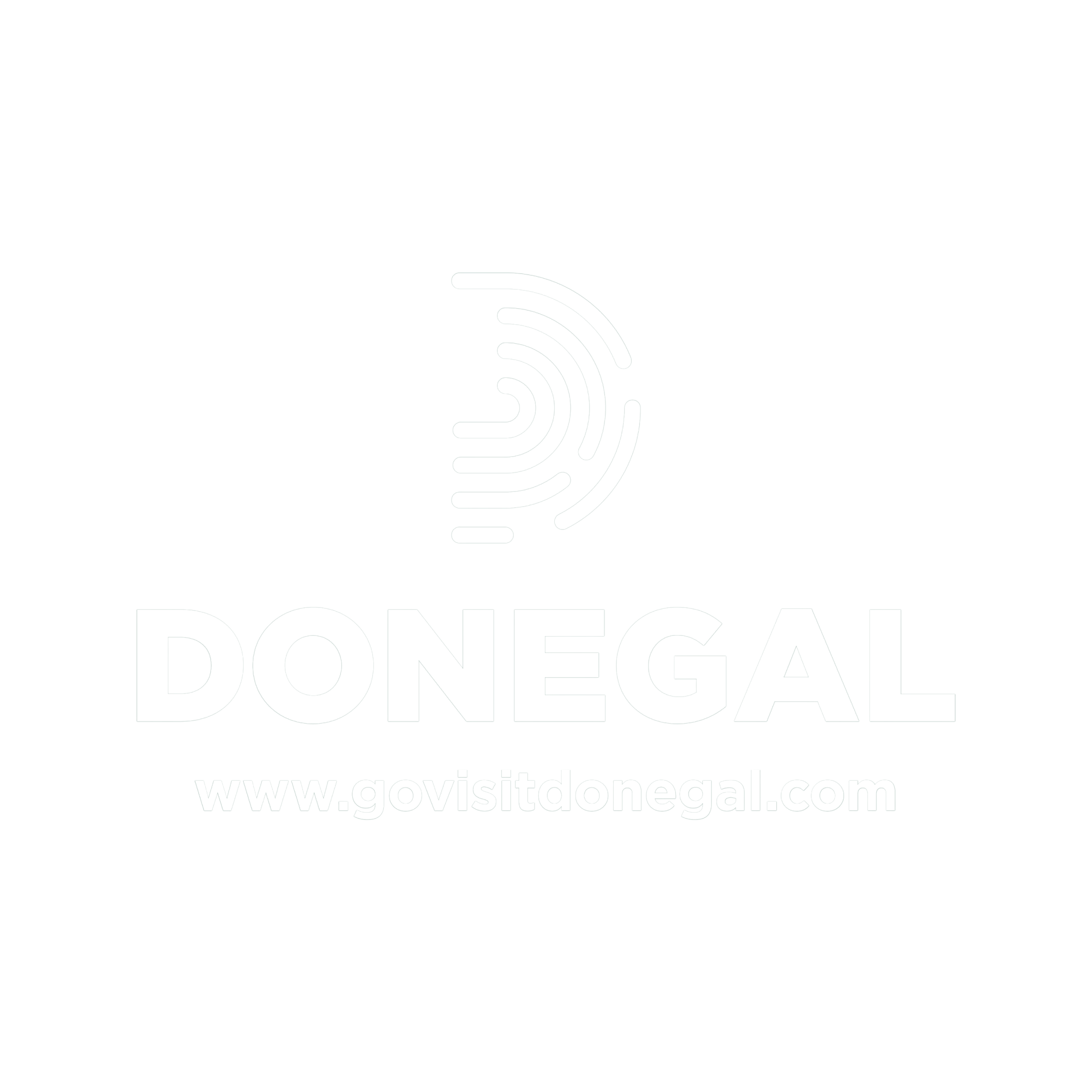 Donegal logo with no background, featuring Donegal website