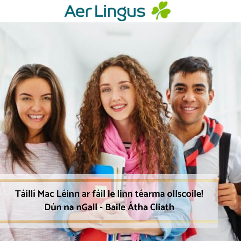 Donegal Airport Aer Lingus Student Fare